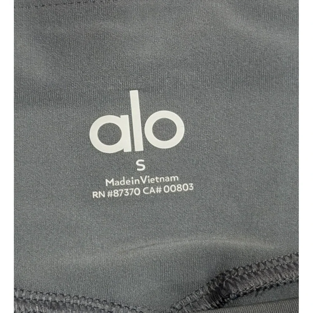 ALO YOGA  Soft High-Waist Sunray Leggings Steel Grey Size S Yoga Pilates Gym Run